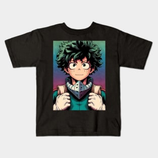 Anime Wonderland: Whimsical Art Prints Featuring Manga-Inspired Designs for Otaku Bliss! Kids T-Shirt